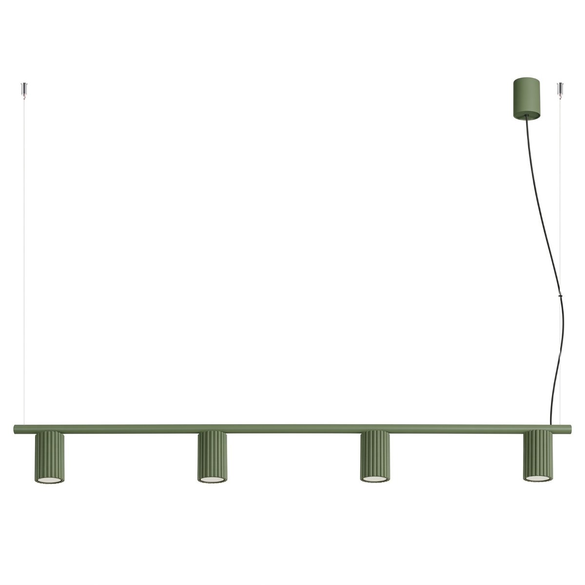 Lustre Aluminium Vert Olive GU10 4 KARBON vert olive, EDEN