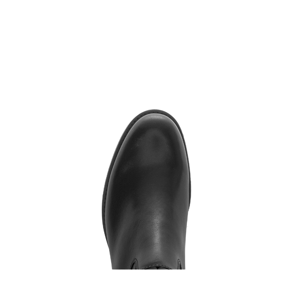 Bottes en cuir lisse à talon décroché noir lisse, GABOR