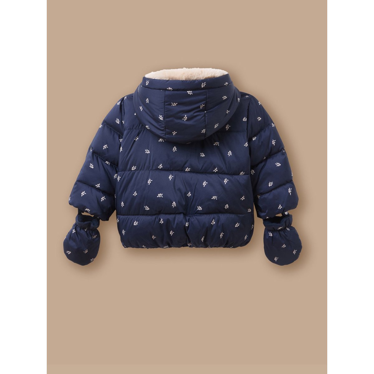 Doudoune imprimée baies marine, CYRILLUS