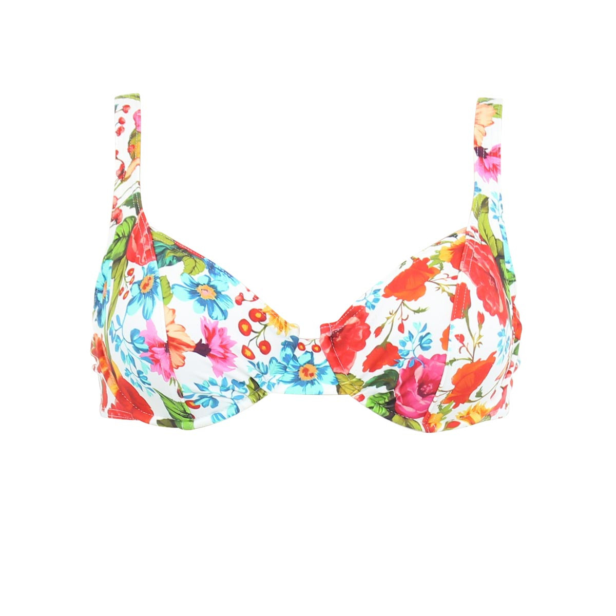 Haut de maillot à armatures DONATELLA blanc, JANINE ROBIN