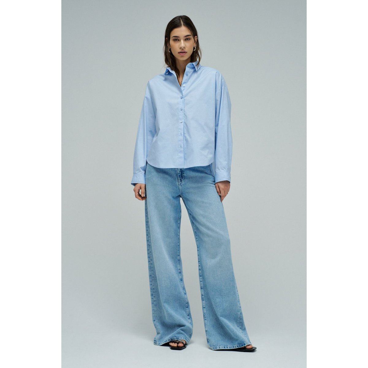 BASIC SHIRT LOOSE FIT blanc, SALSA JEANS