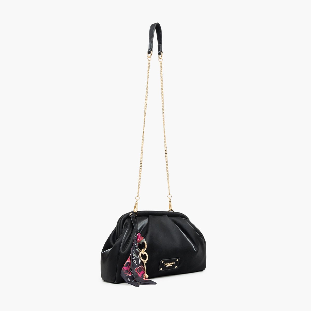Pochette M Teya noir,doré, LOLLIPOPS