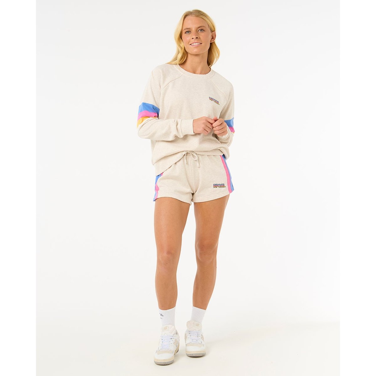 Short LAS DALIAS COLOURBLOCK SHORT gris chiné avoine, RIP CURL
