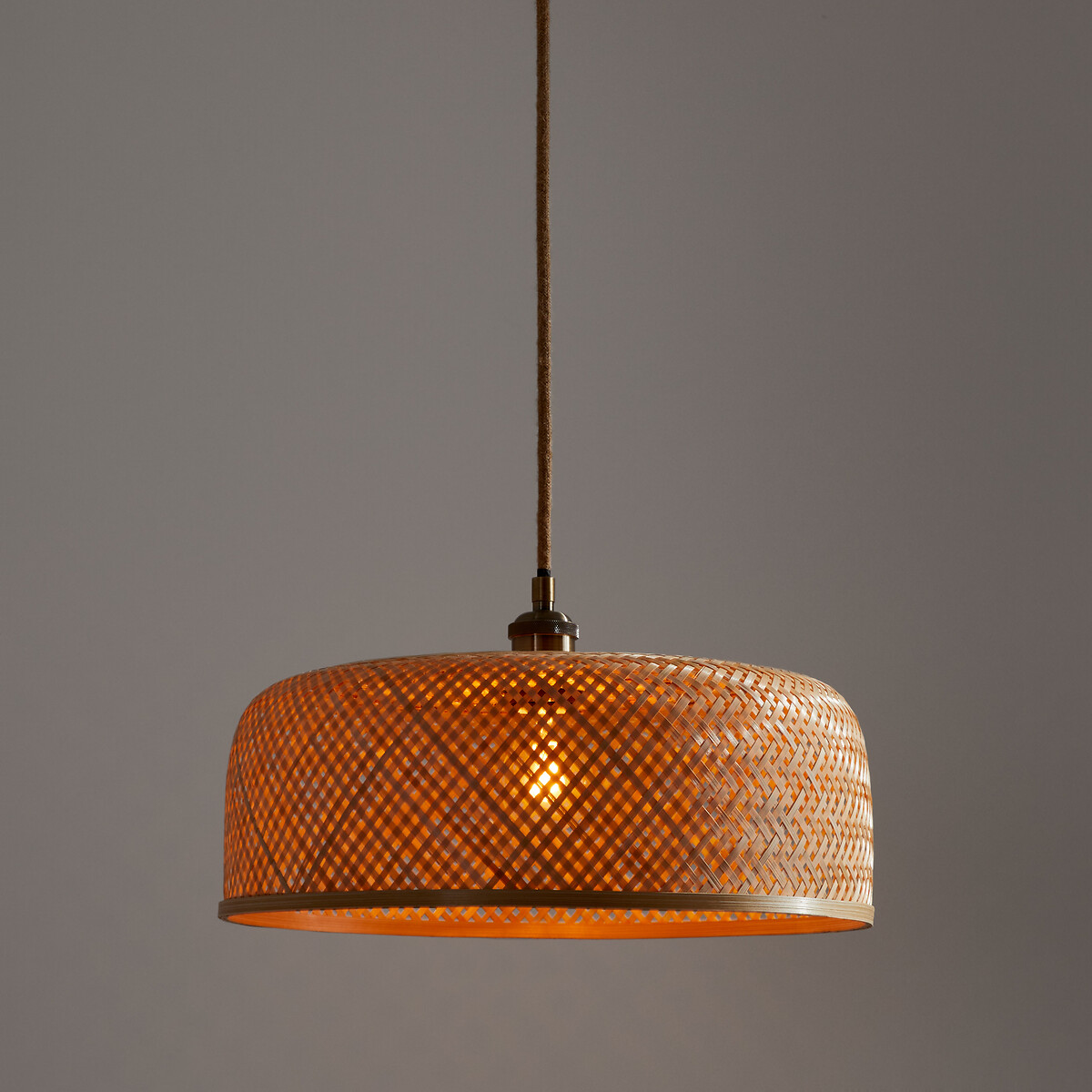 Suspension en bambou Ø40 cm, Katia naturel, LA REDOUTE INTERIEURS
