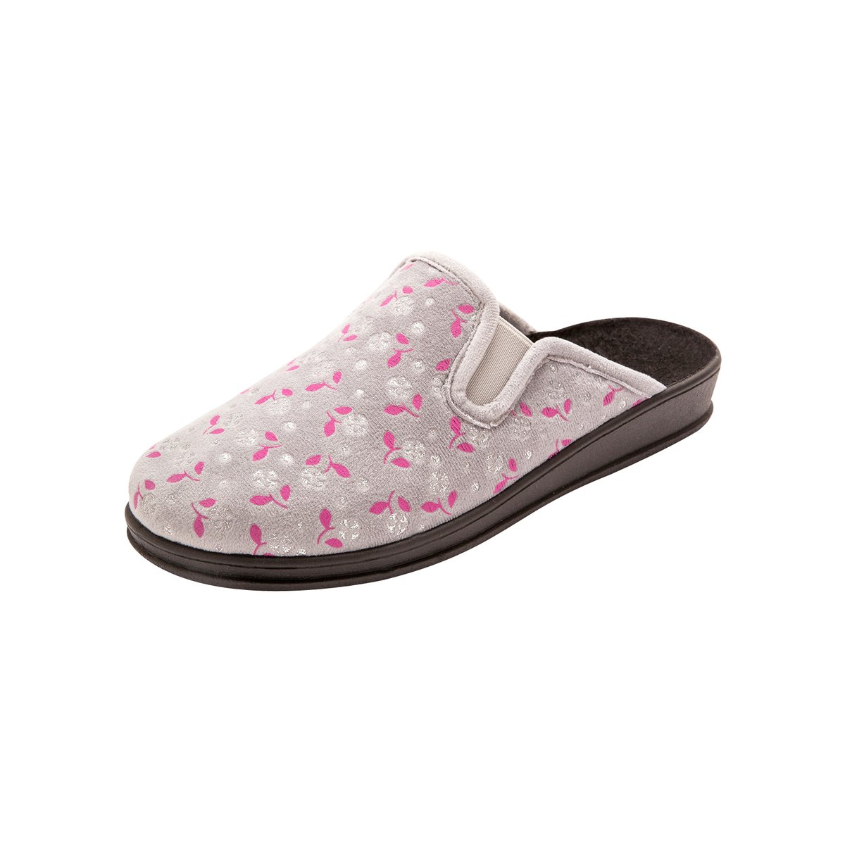Mules avec élastiques gris, PEDICONFORT
