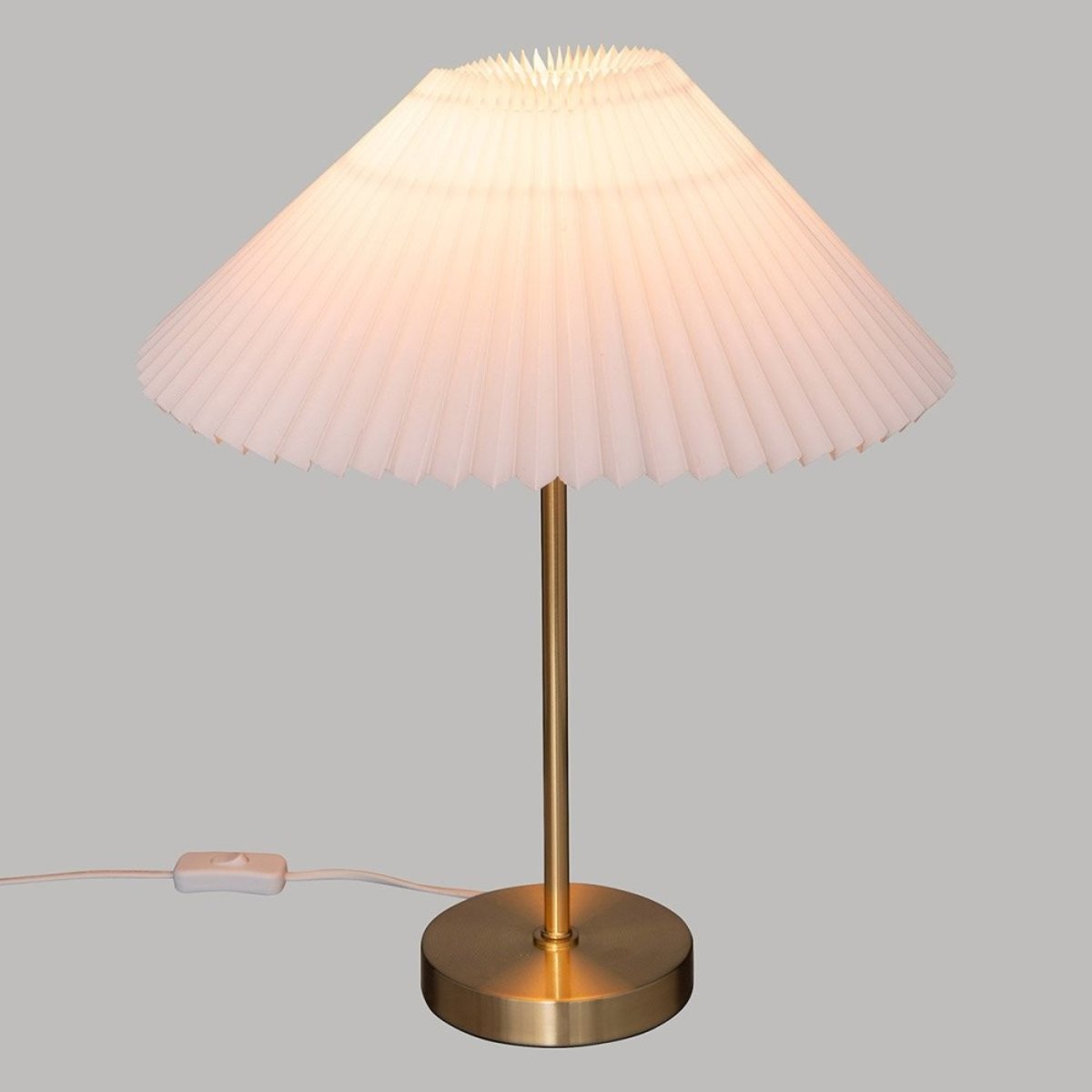 Lampe Droite Jil Doré H47 blanc, ATMOSPHERA