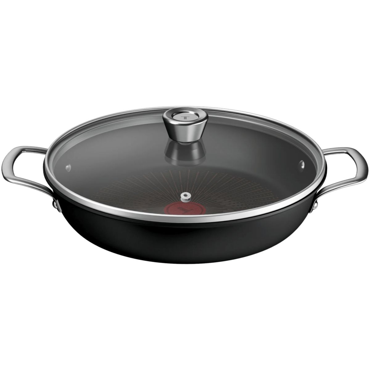 Sauteuse 28cm Excellence + avec couvercle noir, TEFAL