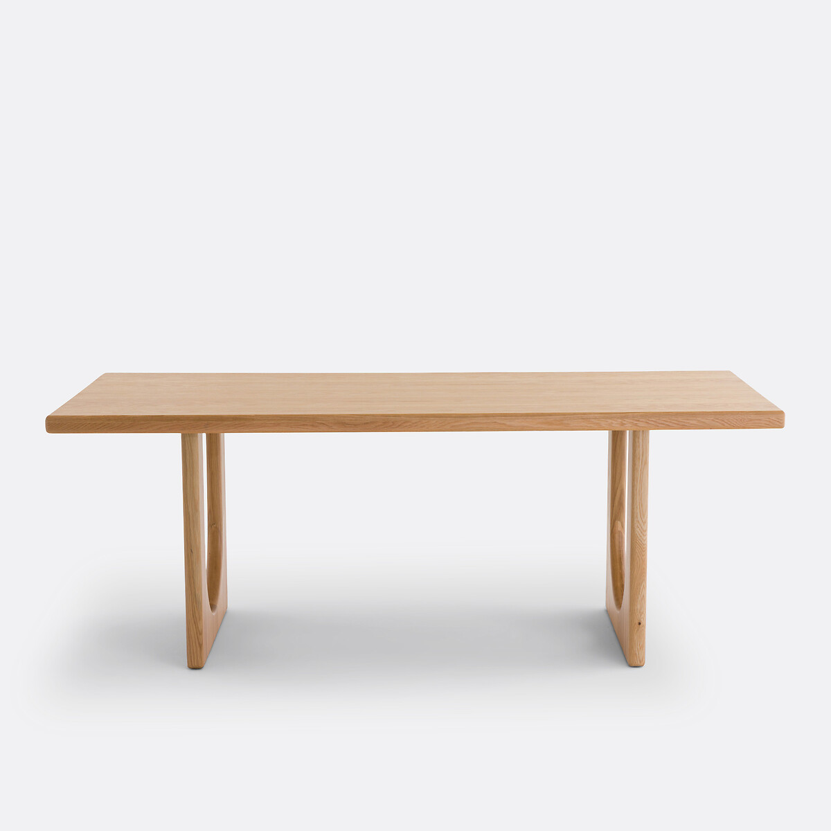 Table à manger, rectangulaire, chêne et plaqué, 6 à 8 couverts, DOUVE chêne, LA REDOUTE INTERIEURS