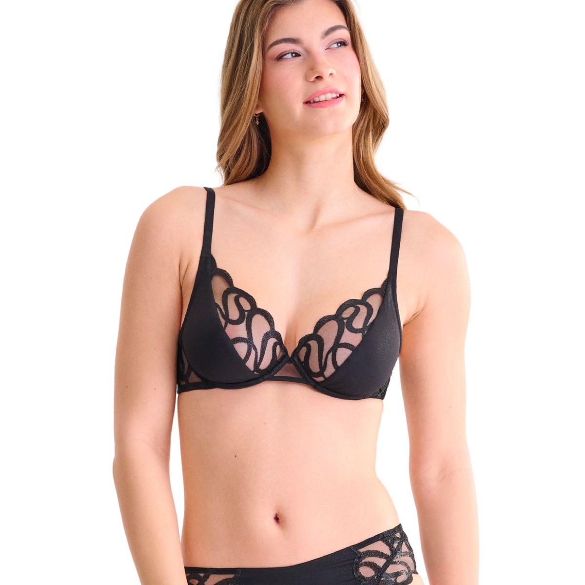 Soutien-gorge armaturé SHINY SECRET noir, LISCA