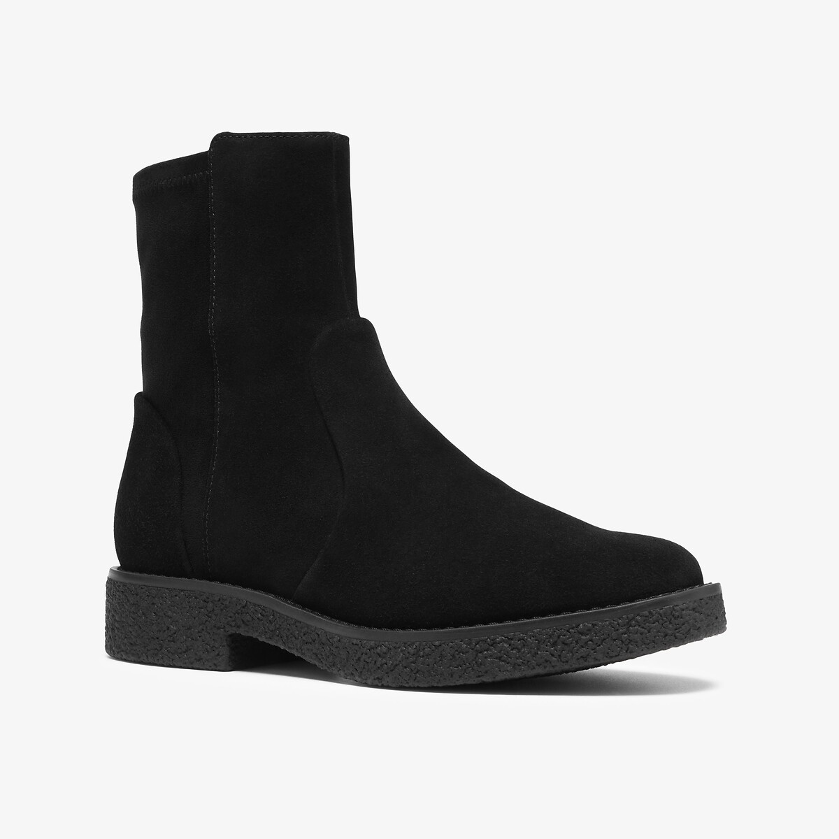 Bottines plates en cuir suédé, NELLA BAY noir, CLARKS