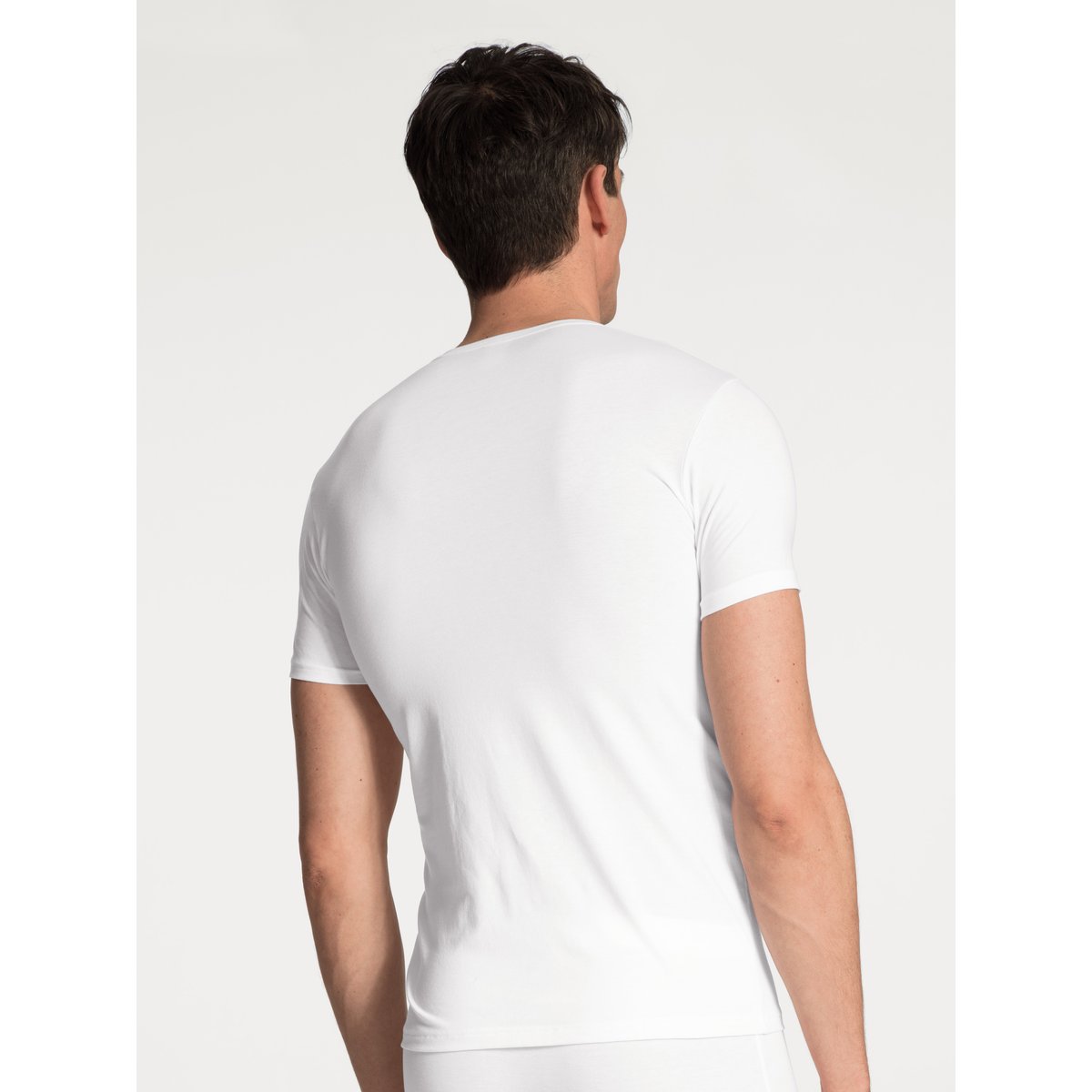 T-shirt manches courtes Coton EVOLUTION blanc, CALIDA