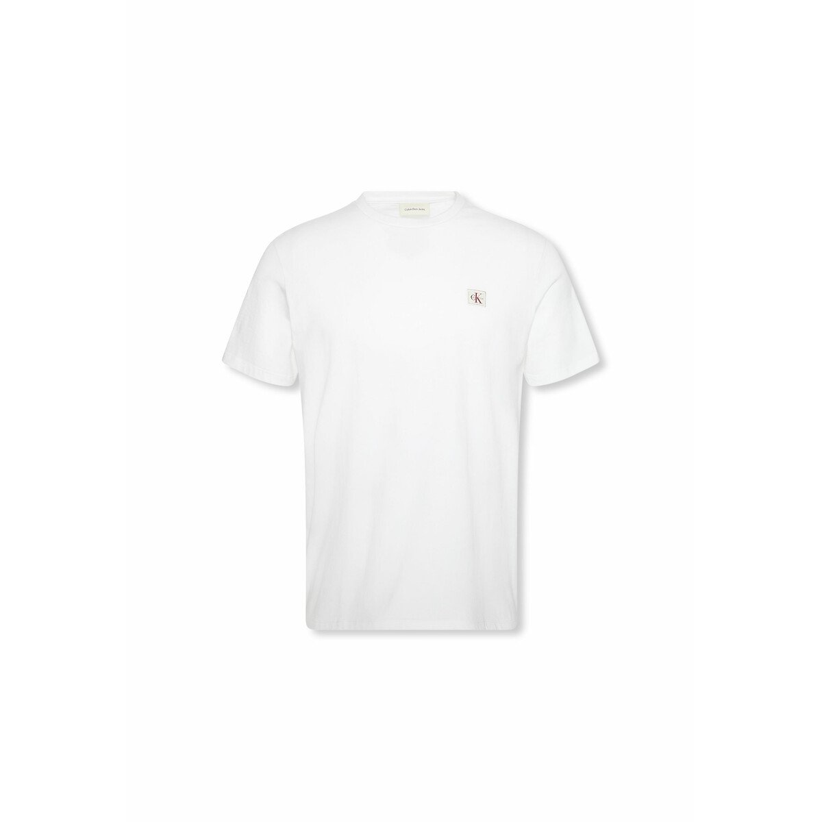 Logo Badge T-Shirt white, CALVIN KLEIN JEANS