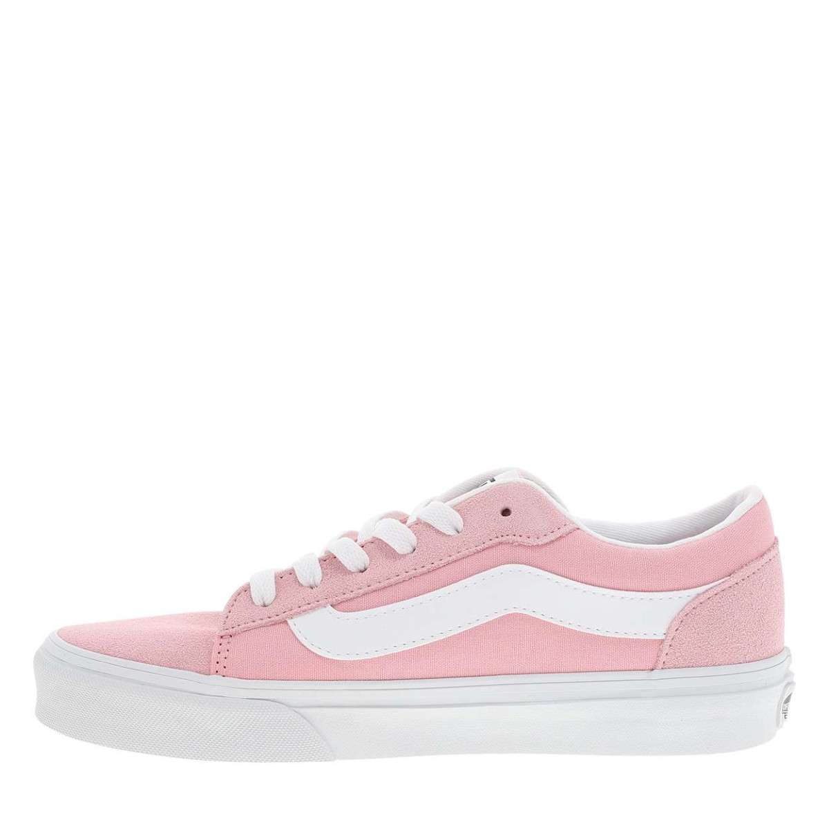 Baskets VERO LS cuir talon plat rose, VANS