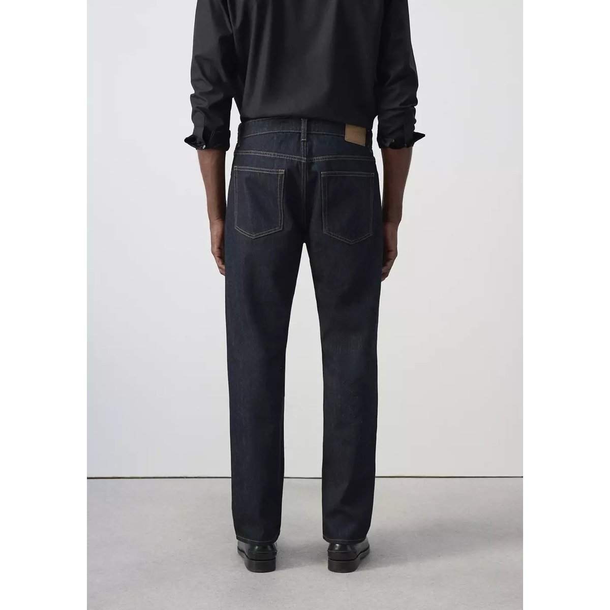 Jean Moby relaxed fit délavé foncé bleu, MANGO MAN