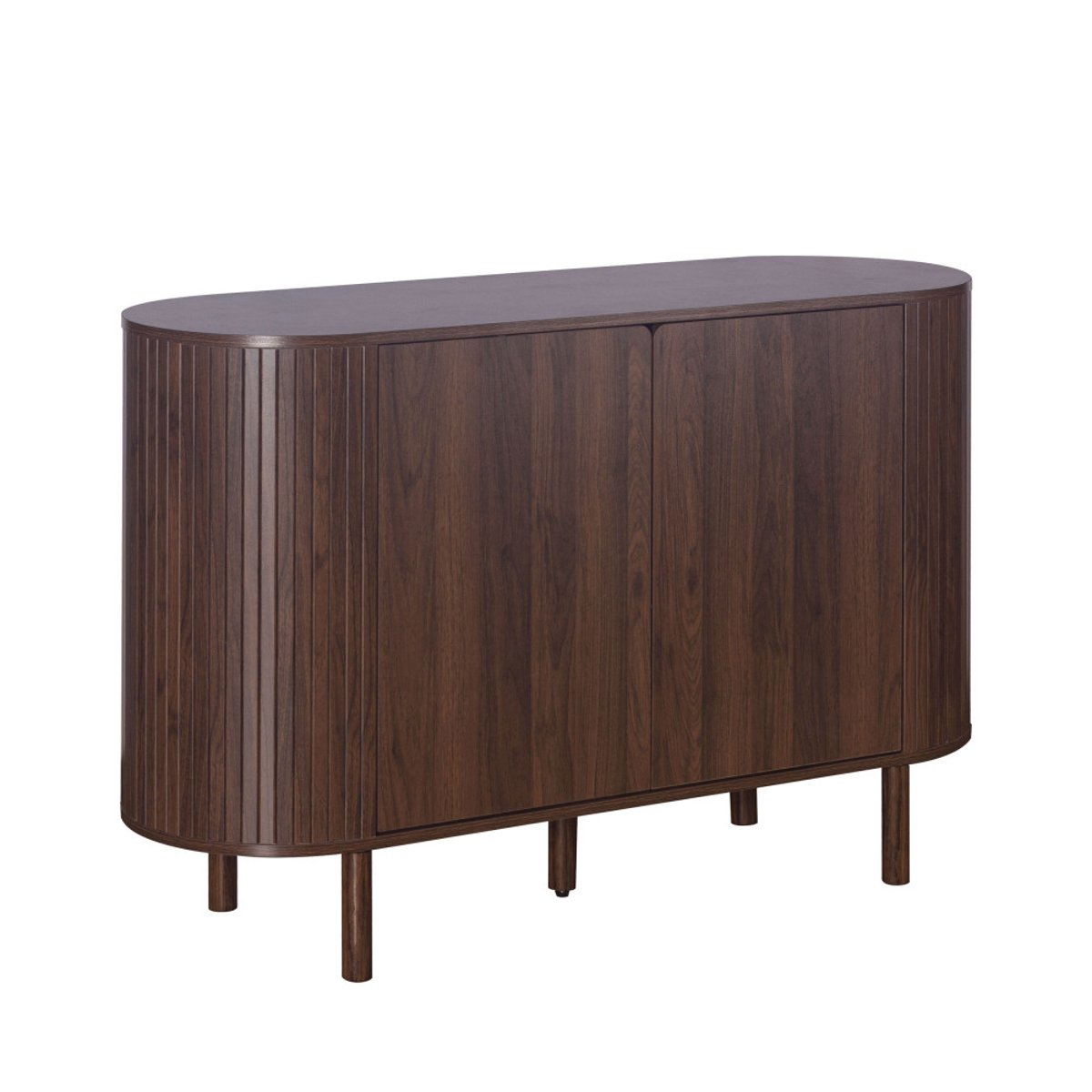 Buffet 2 portes en bois L 120 cm- ALMA bois foncé, DRAWER