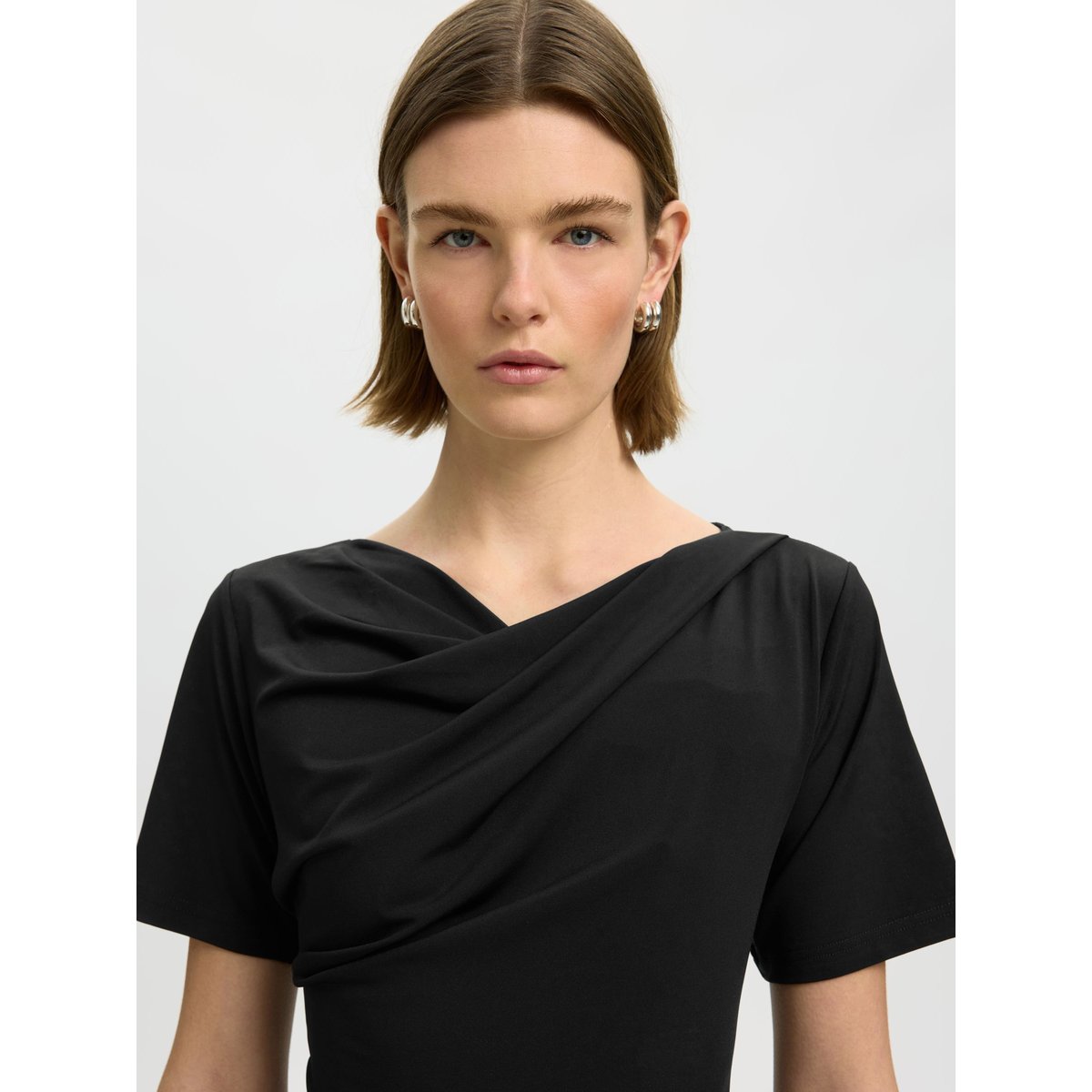 T-Shirt noir - black, SELECTED