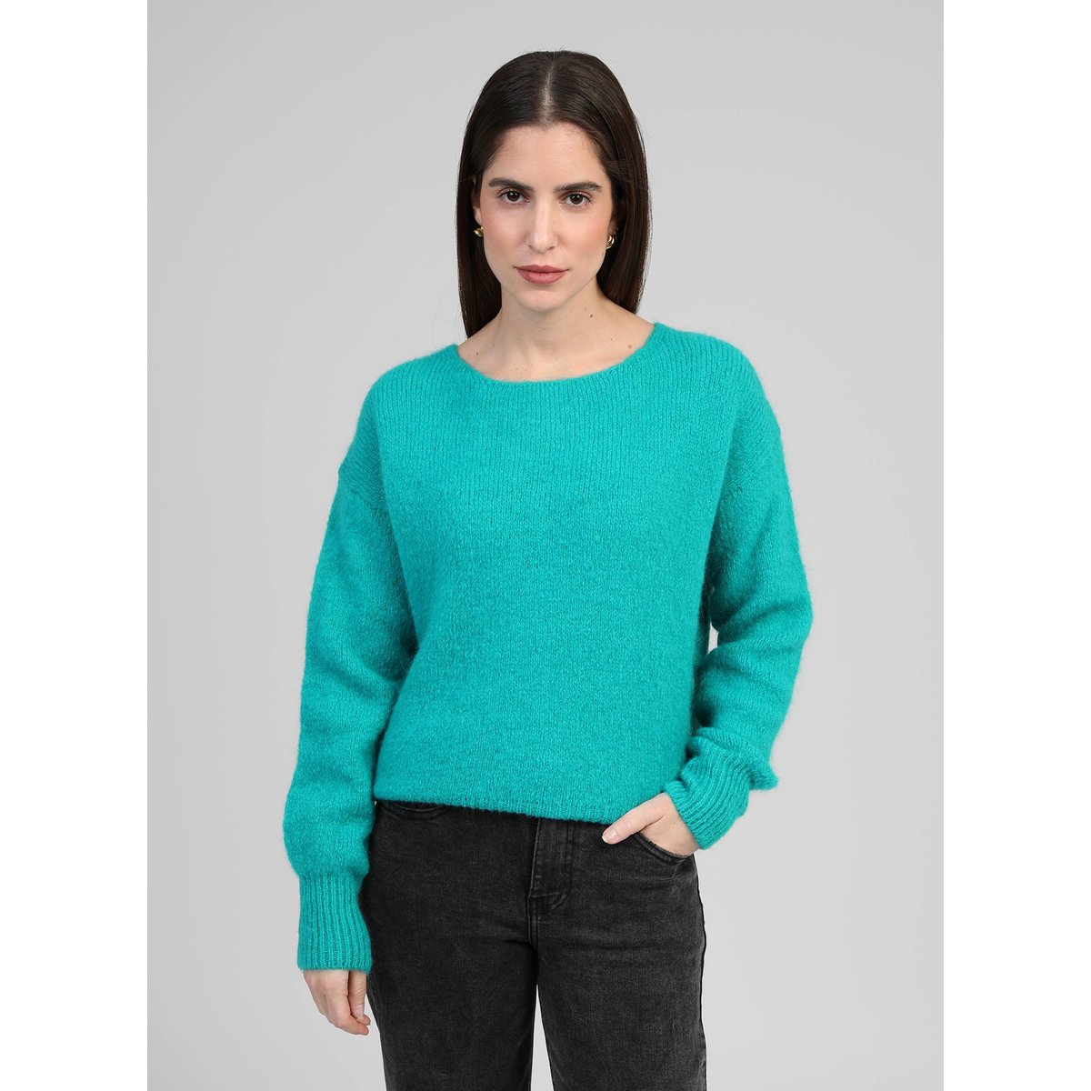 Pull LEBOUMI turquoise, AN'GE
