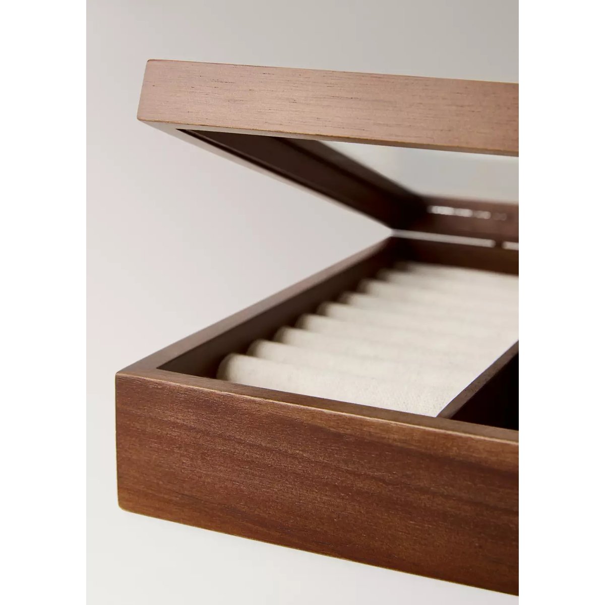 Grande boîte à bijoux en bois marron, MANGO HOME