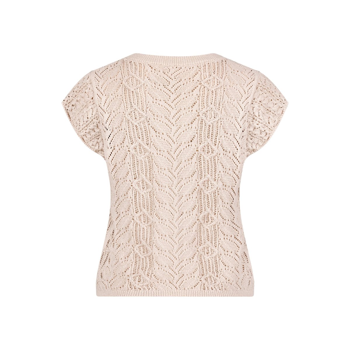 Pull-over en fine maille à manches à ailettes silky beige, CARTOON