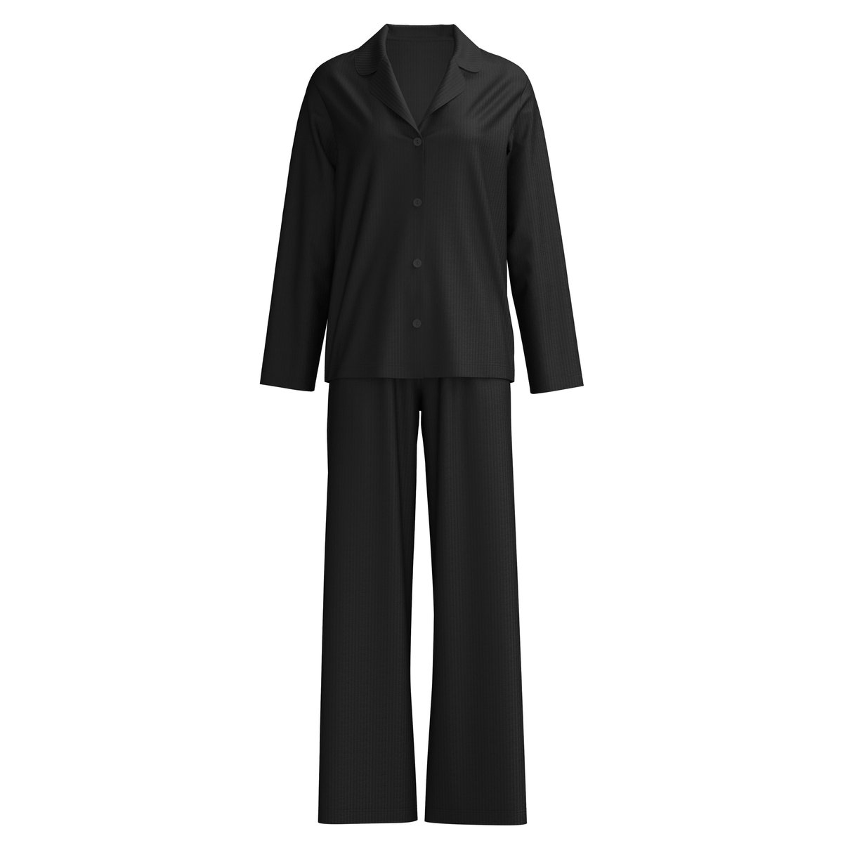 Pyjama à boutons manches longues Modal STRIPED DREAMS noir, CALIDA
