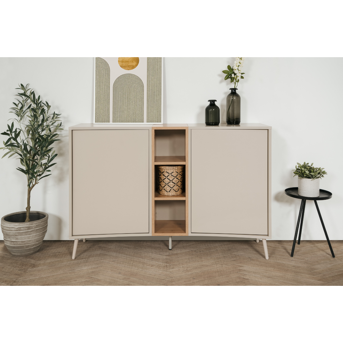 Buffet 2 portes MYR beige, CALICOSY