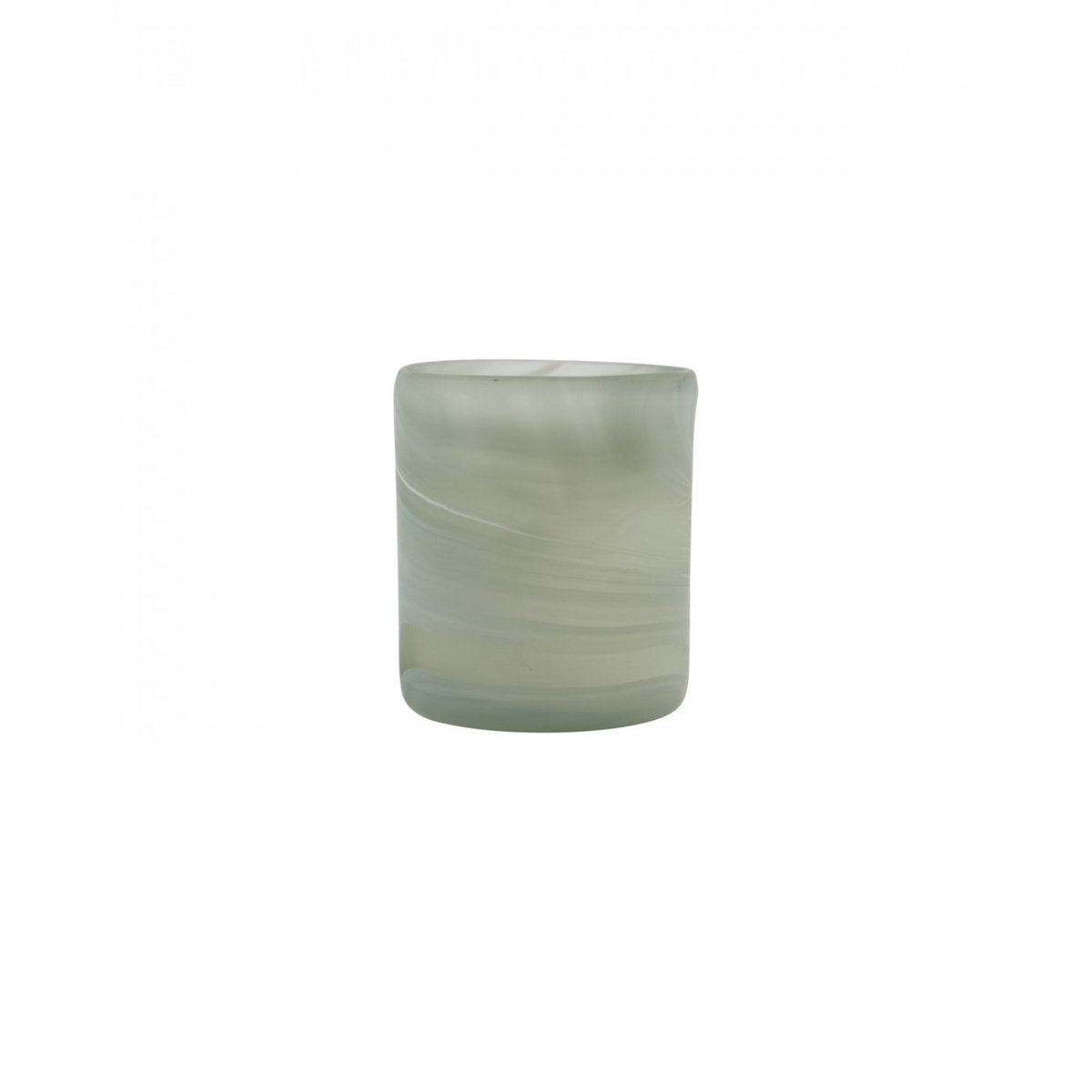 Lot de 2 photophores en verre Kae gris, HOUSE DOCTOR