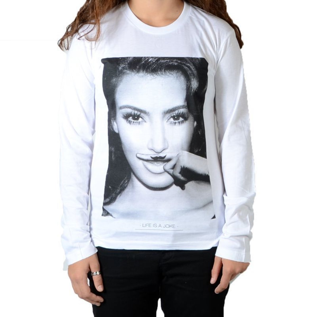 Tee Shirt Kim LS Mixte blanc, LITTLE ELEVENPARIS