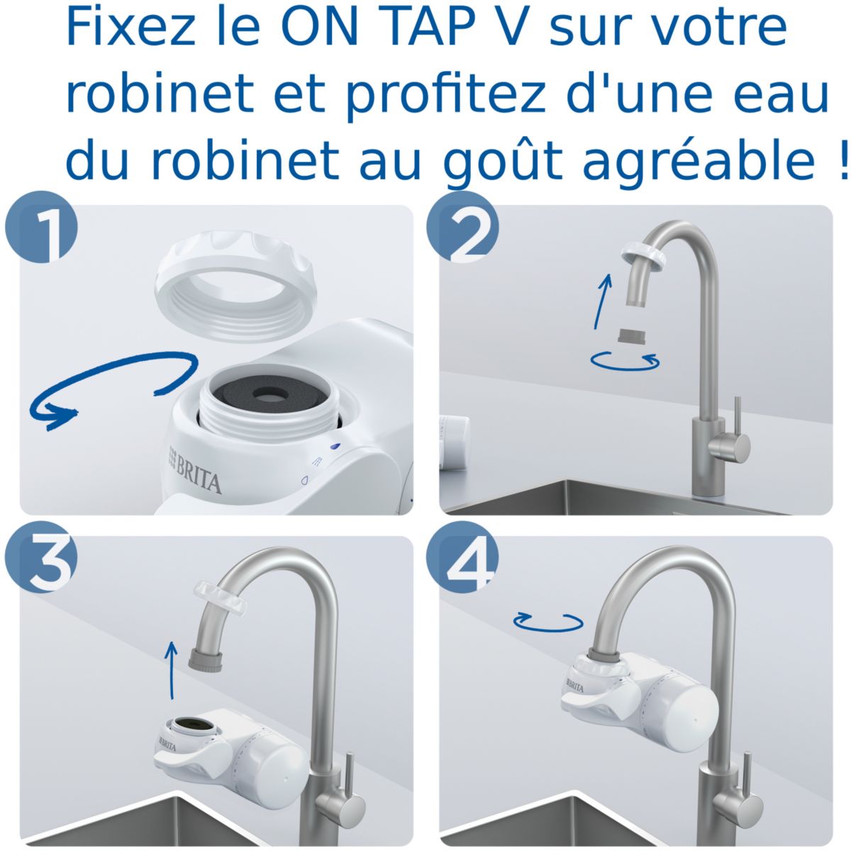 Filtre à eau Système ON TAP V couleur unique, BRITA