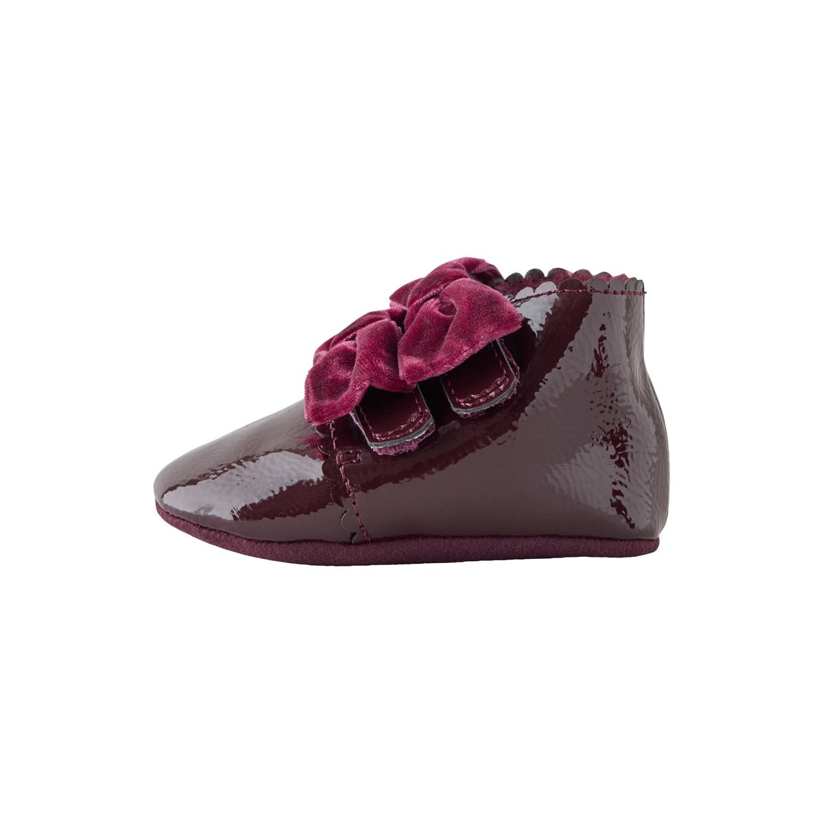 Bottines bébé nœud rouge bordeaux, NEXT