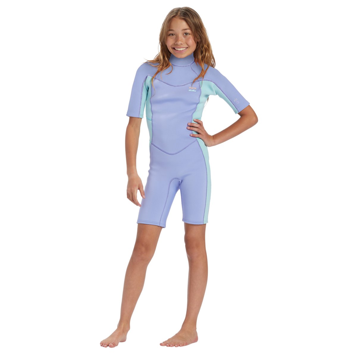 Springsuit Back Zip manches courtes 2MM FOIL violet cosmic blue, BILLABONG