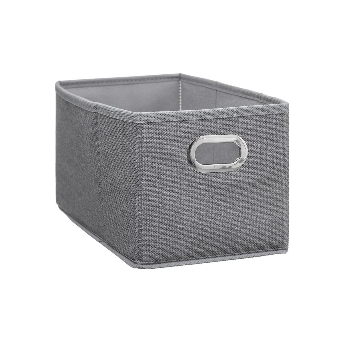 Lot de 12 paniers de rangement en tissu avec poignée MIX'N MODUL gris, TOILINUX