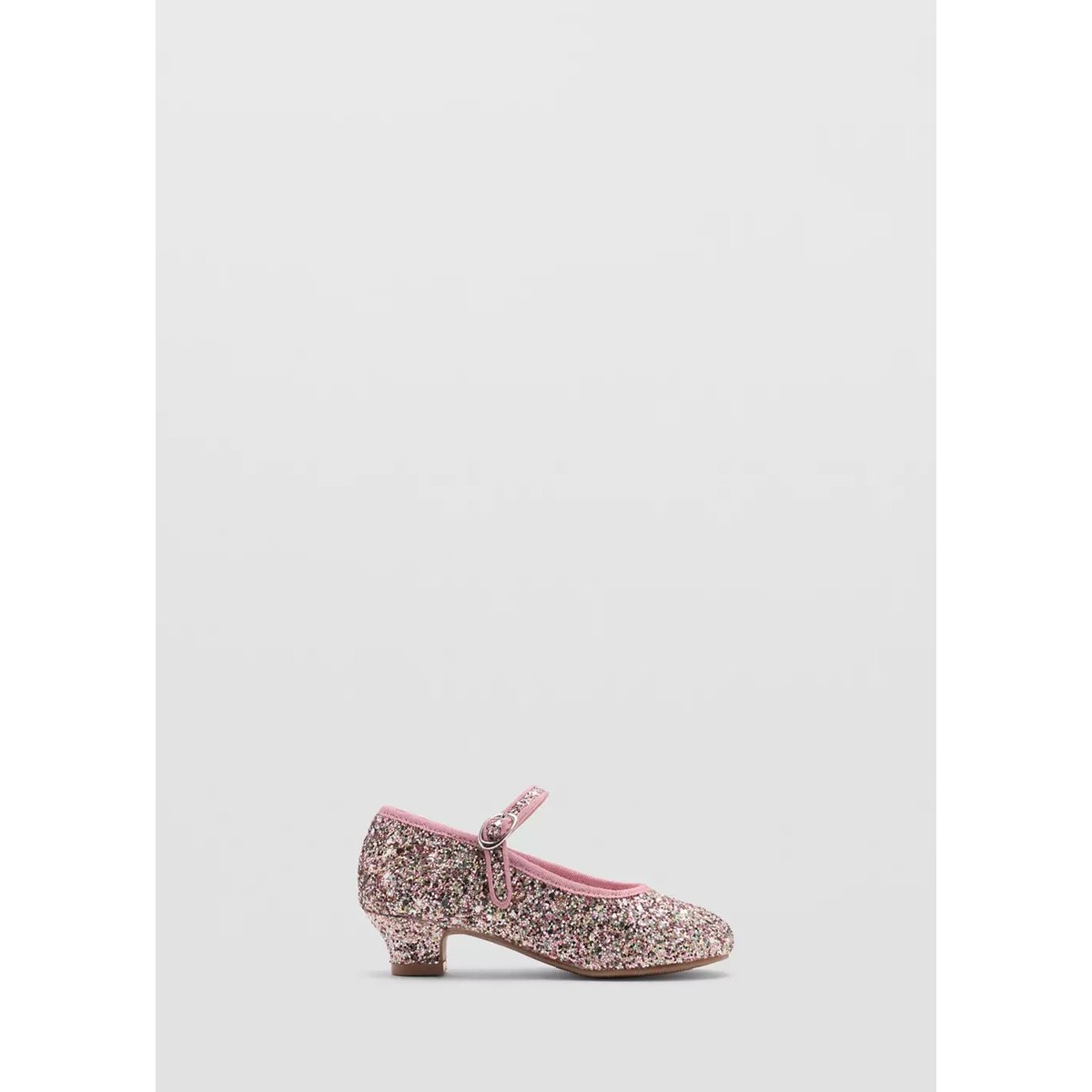 Chaussures à talon paillettes or, MANGO KIDS