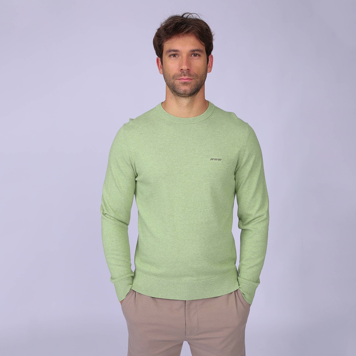 Pull Erwann vert clair, MISE AU GREEN