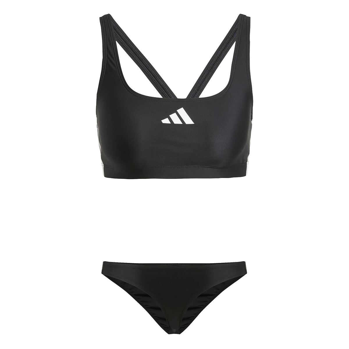 Maillot de bain 2 pièces piscine noir, adidas Performance