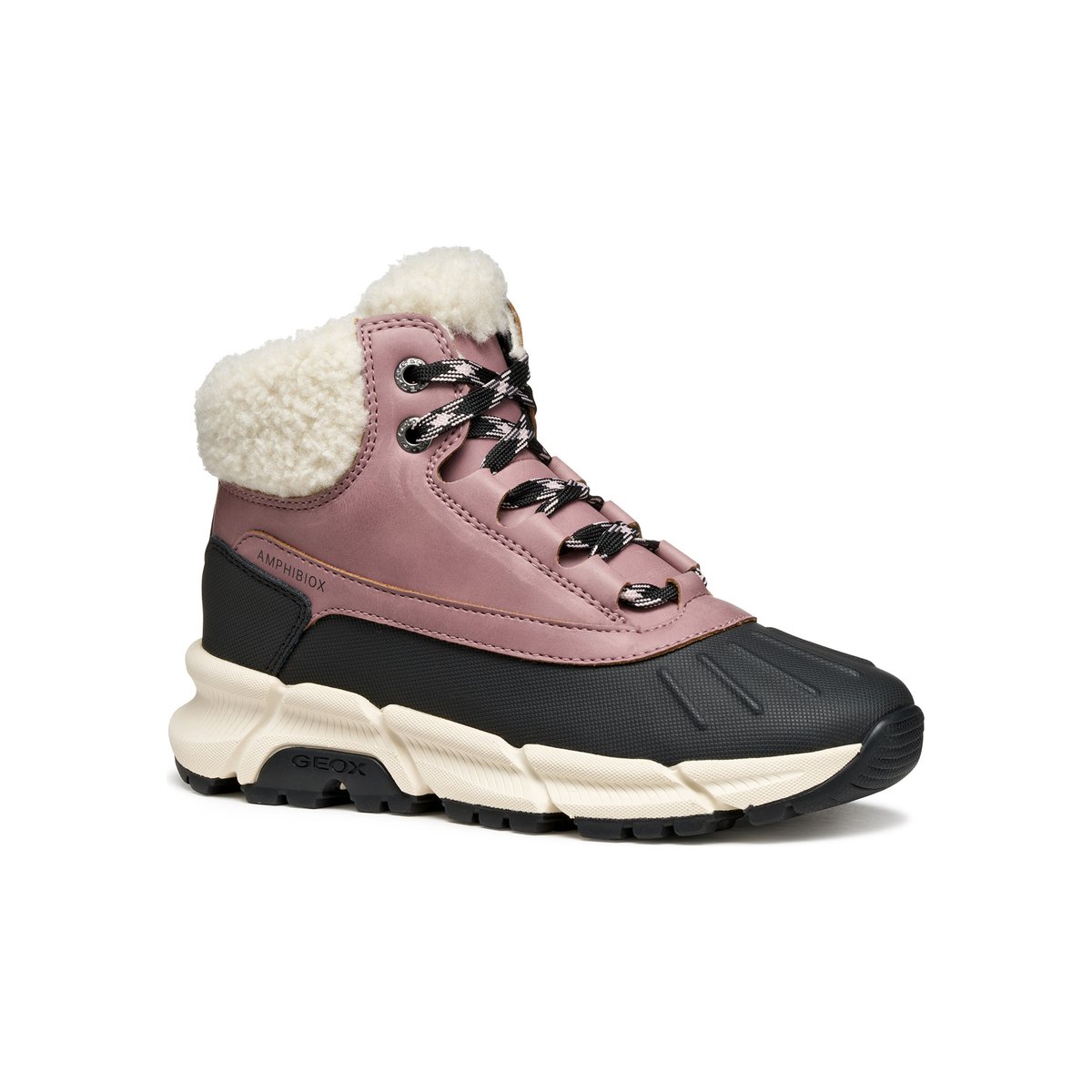 Bottines J FLEXYPER PLUS B ABX rose foncé/noir, GEOX