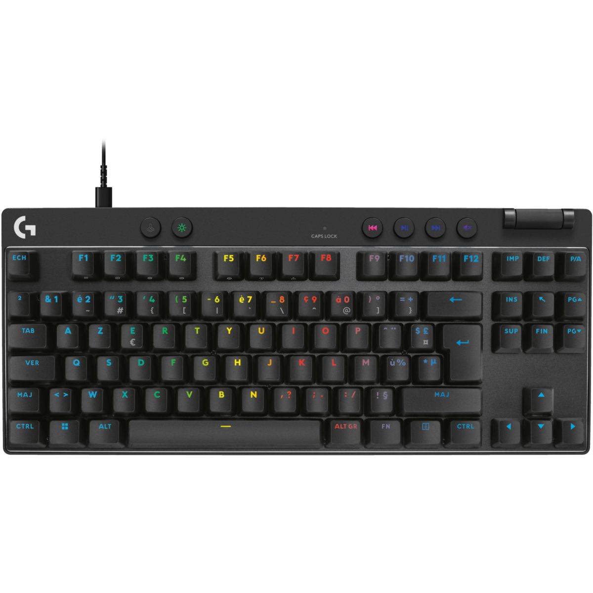 Clavier gamer G Pro X TKL Rapid  Noir couleur unique, LOGITECH