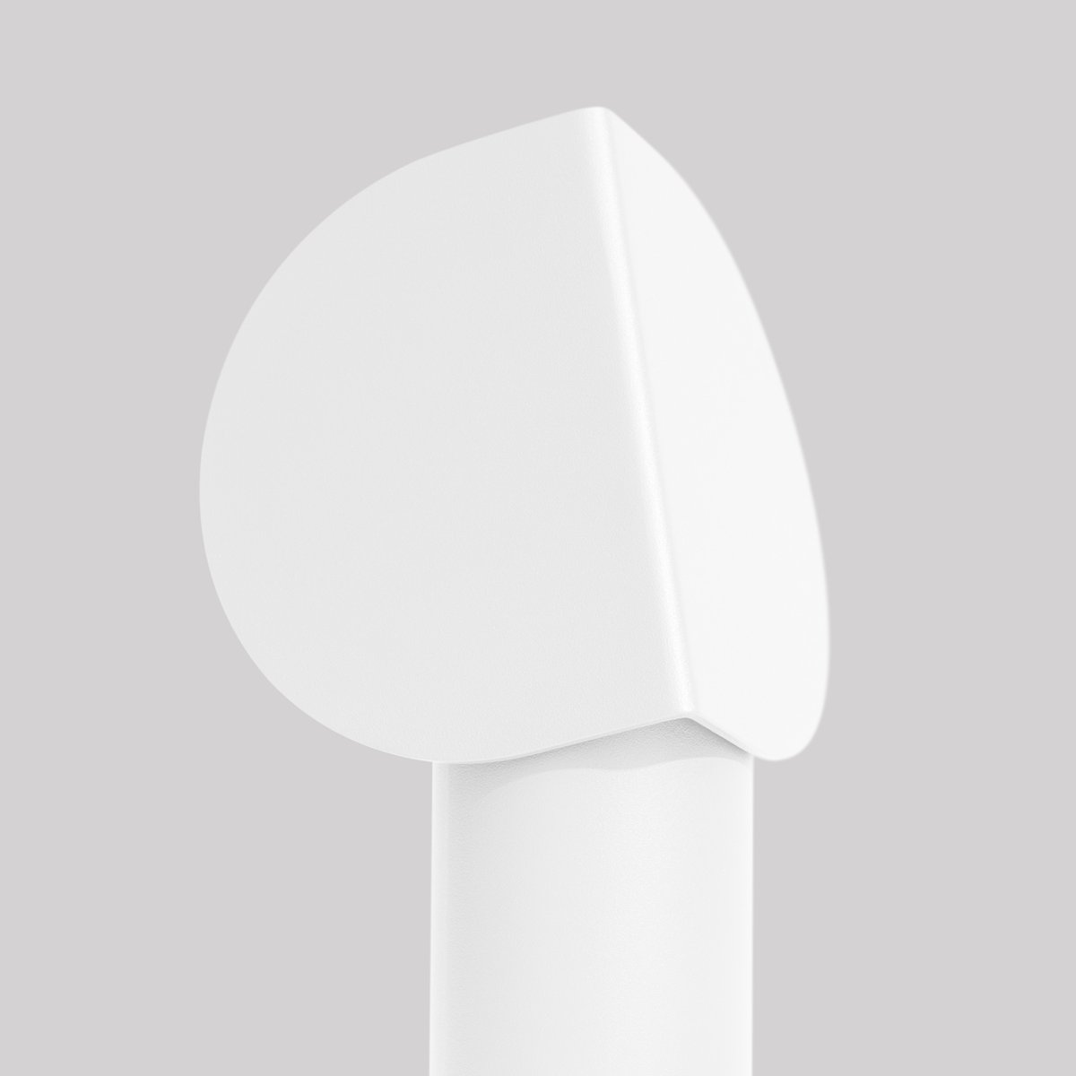 Lampe de bureau Aluminium Blanc LED 1 Biscuit blanc, EDEN