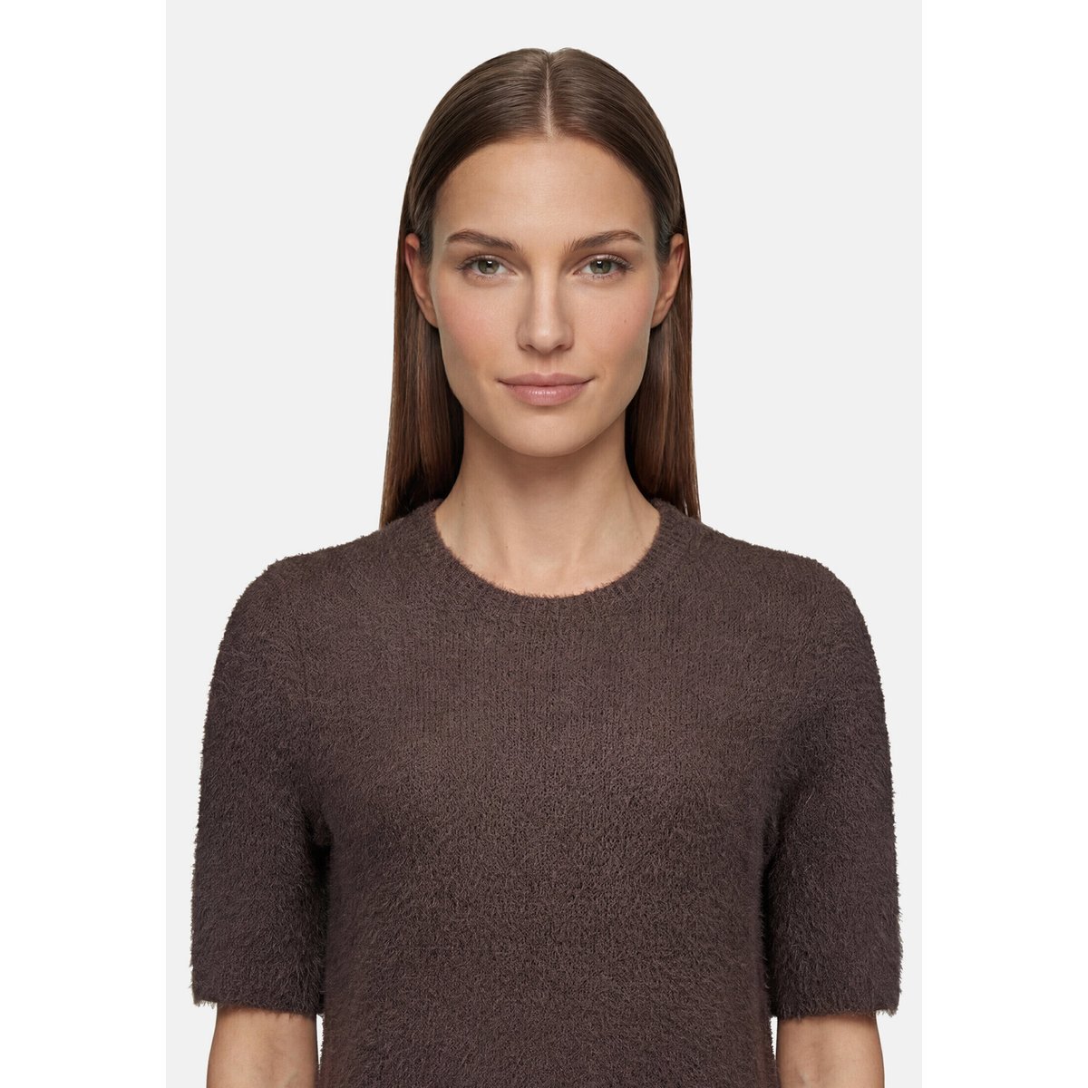 Pull-over en maille manches courtes muskat, BETTY BARCLAY