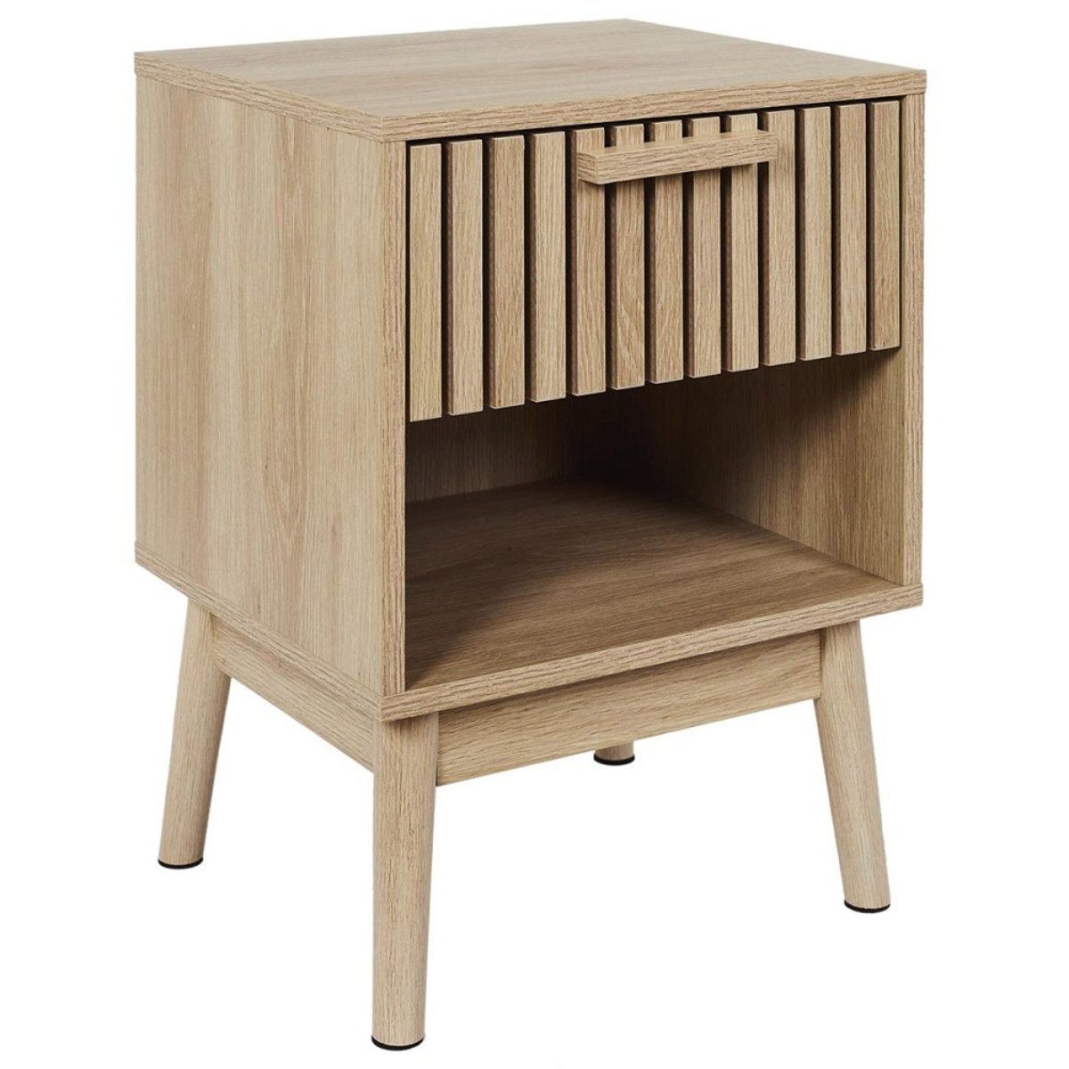 Table de chevet 1 tiroir Klaus beige, DECORATIE