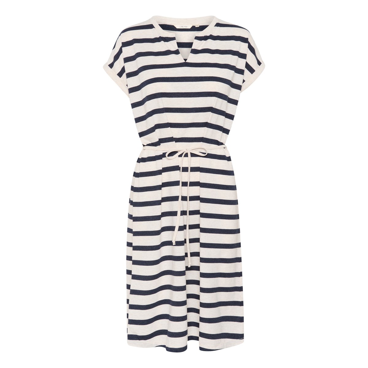 Dress bleu blue melange stripe, CREAM