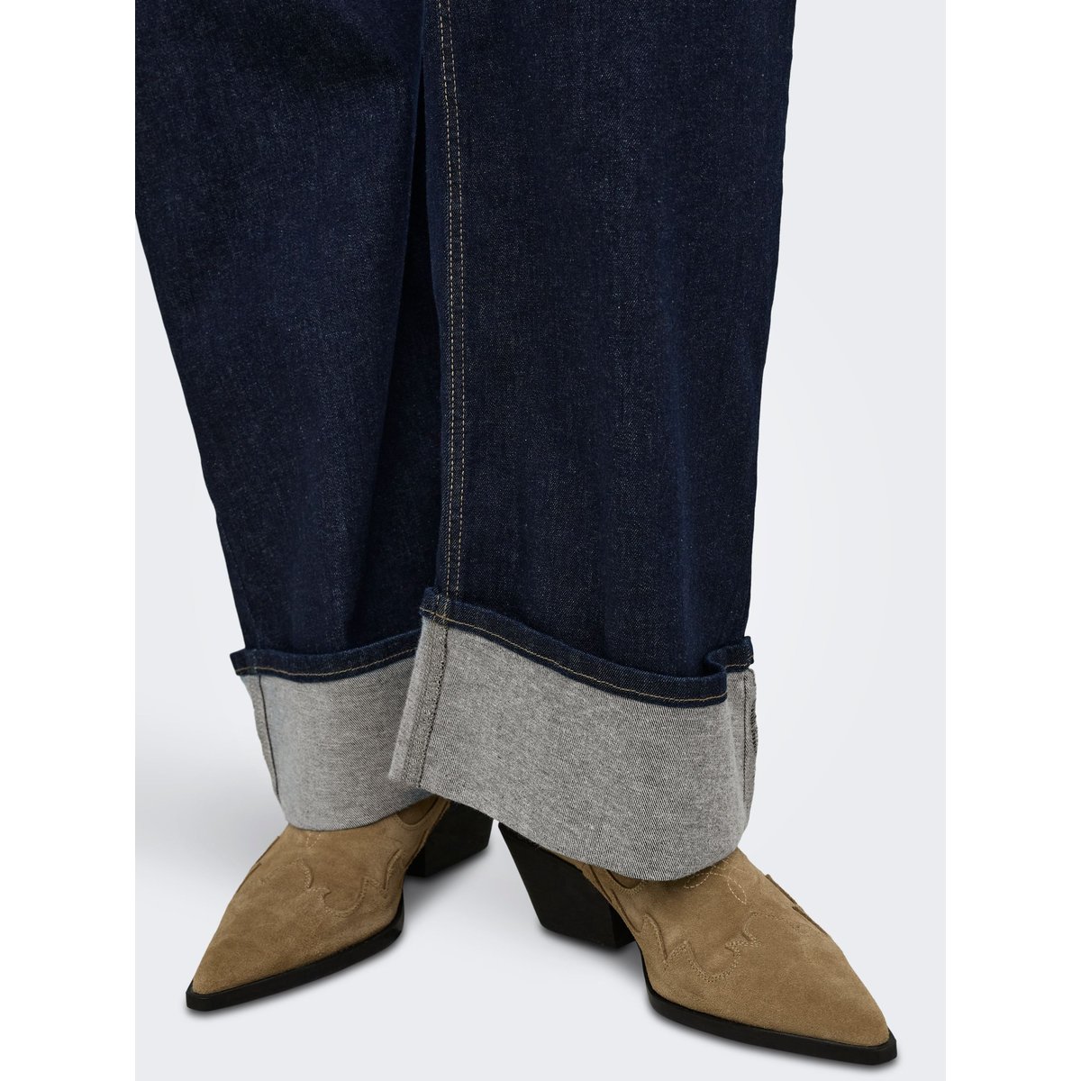 Jean À Jambe Large dark blue denim, ONLY CARMAKOMA