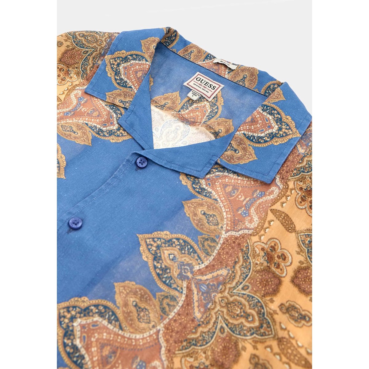 Chemise Imprimée marron multi, GUESS