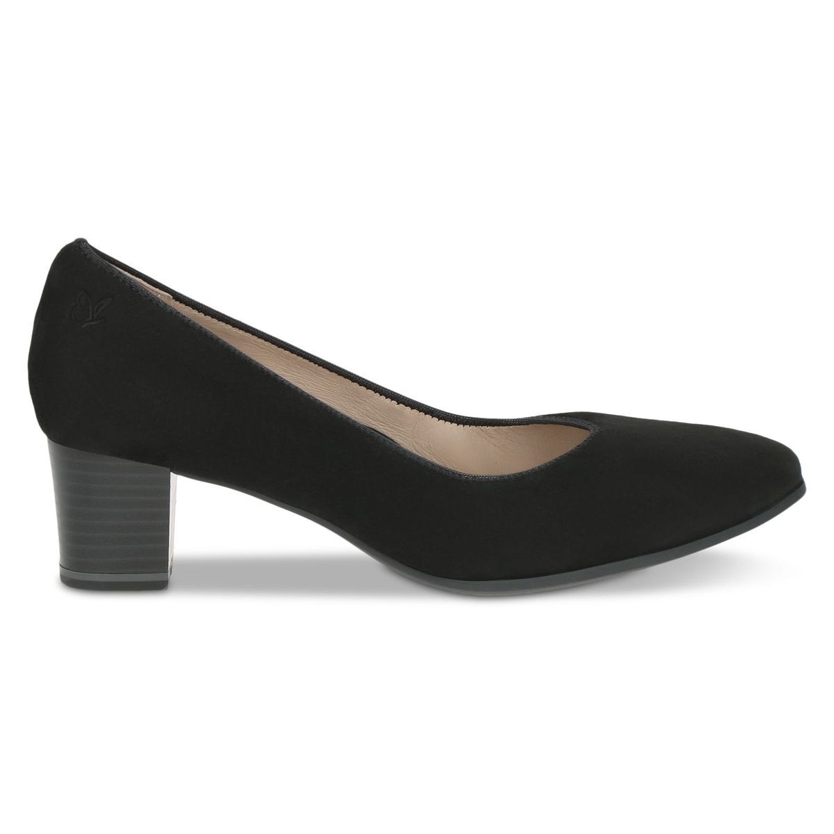 Escarpin en cuir noir suède, CAPRICE