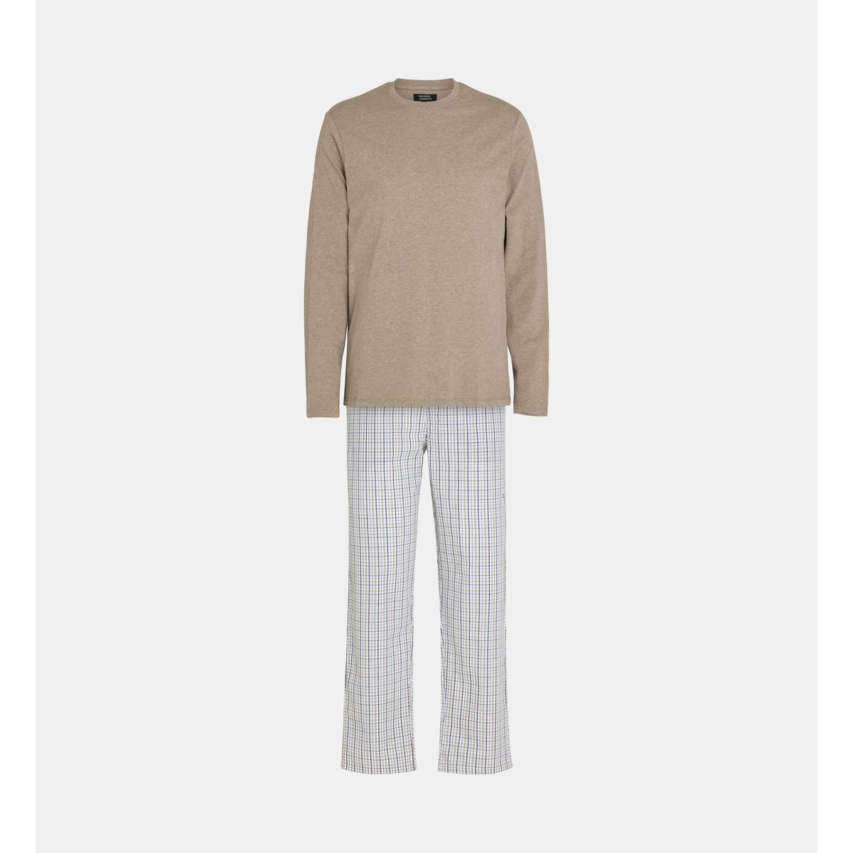 Ensemble de pyjama long babiel en coton bio taupe, GALERIES LAFAYETTE