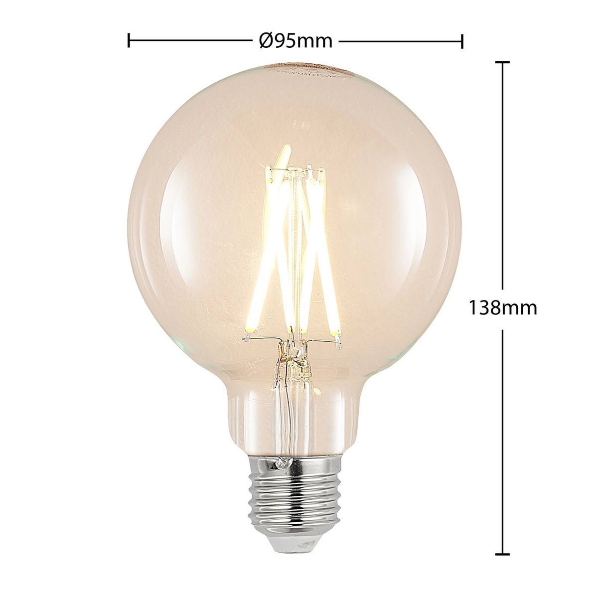 Ampoule E27 en verreLED, E27 8W LED couleur unique, ARCCHIO