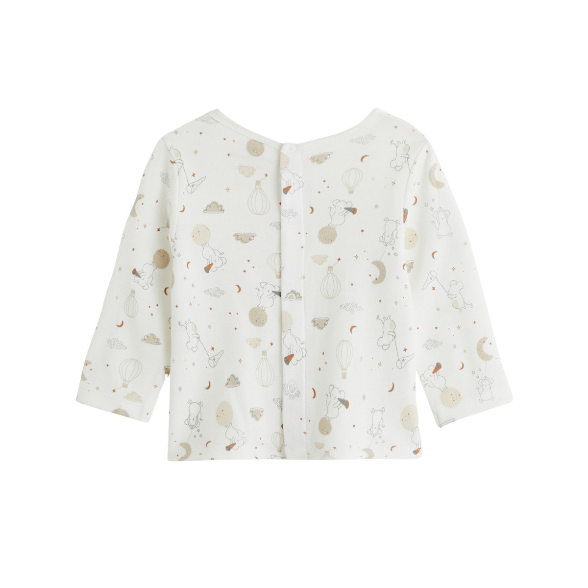 Ensemble salopette bébé en velours et t-shirt Eliah marron, PETIT BEGUIN