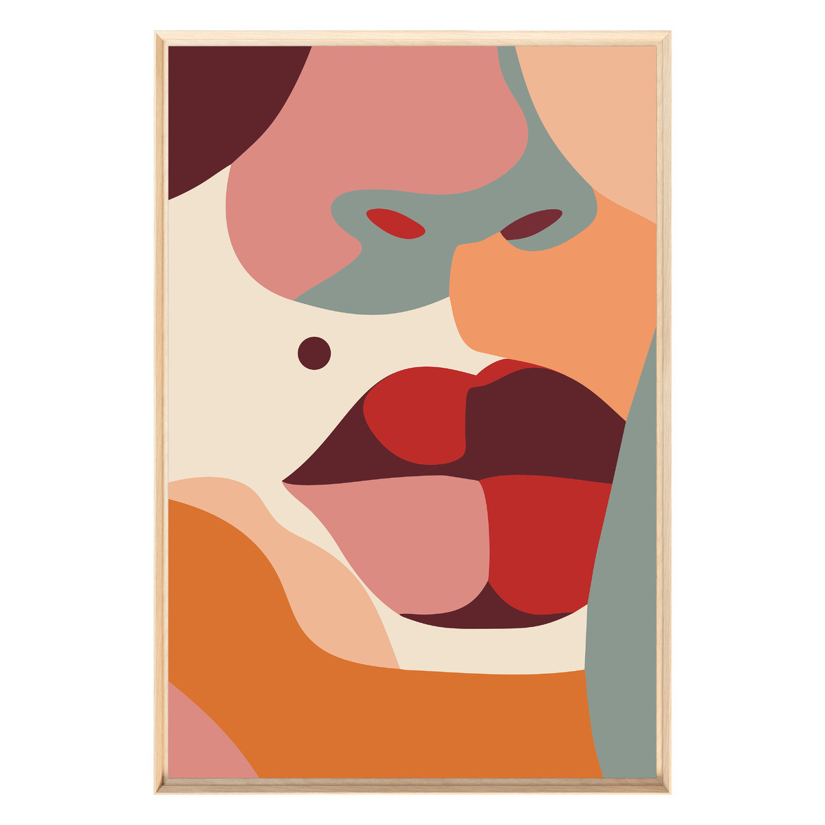 Tableau Mural Encadré Visage Femme Pop Art CHARME ROMANTIQUE tableaux encadrés, CEANOTHE