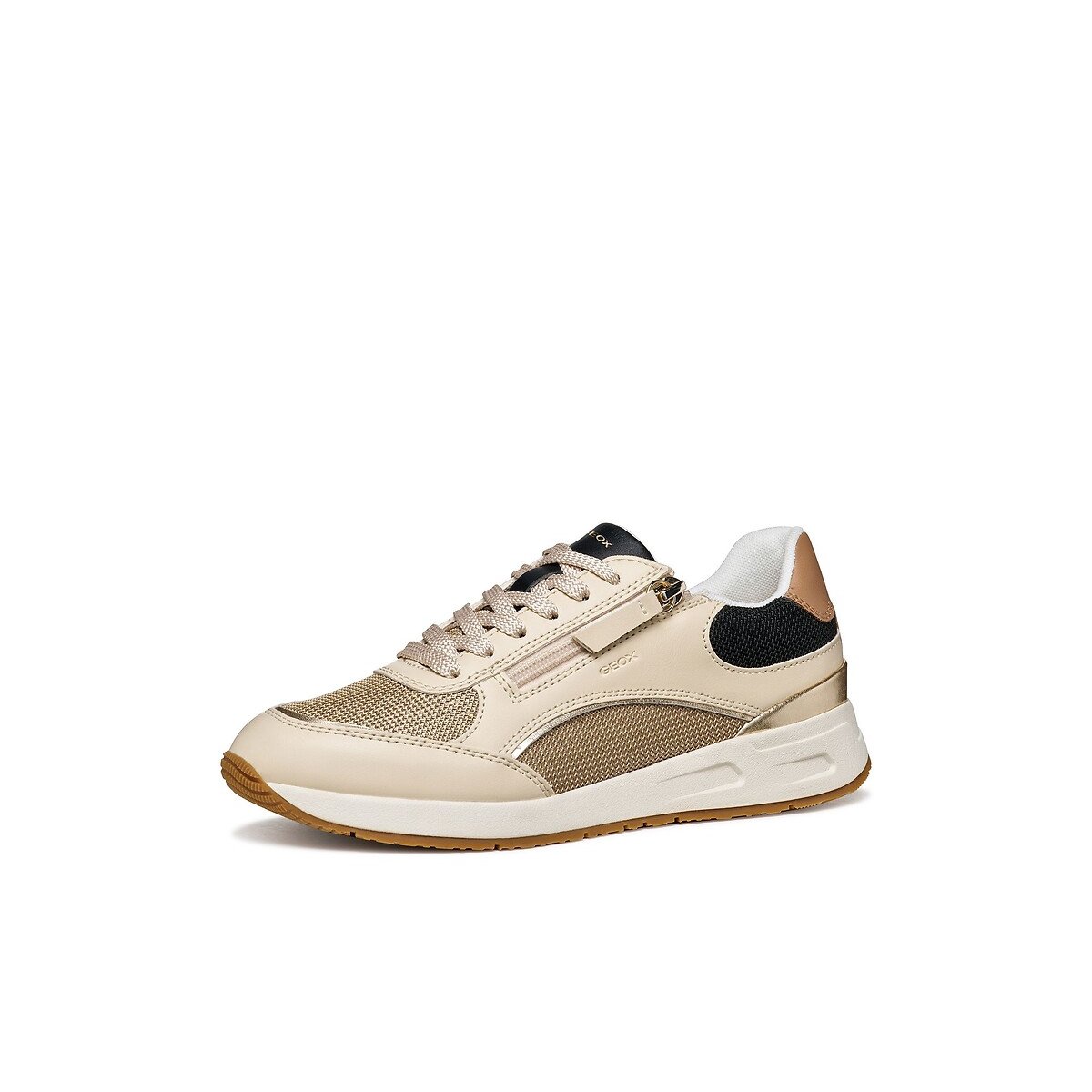 Sneakers traspiranti, BULMYA beige/nero, GEOX