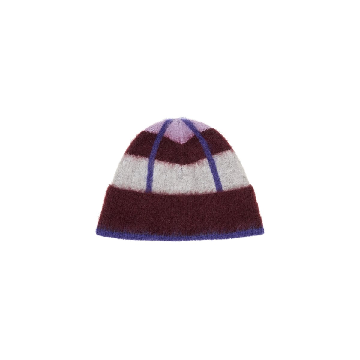 Casquette jacquard en un mélange douillet de laine vierge et de mohair violett, MARC O’POLO DENIM