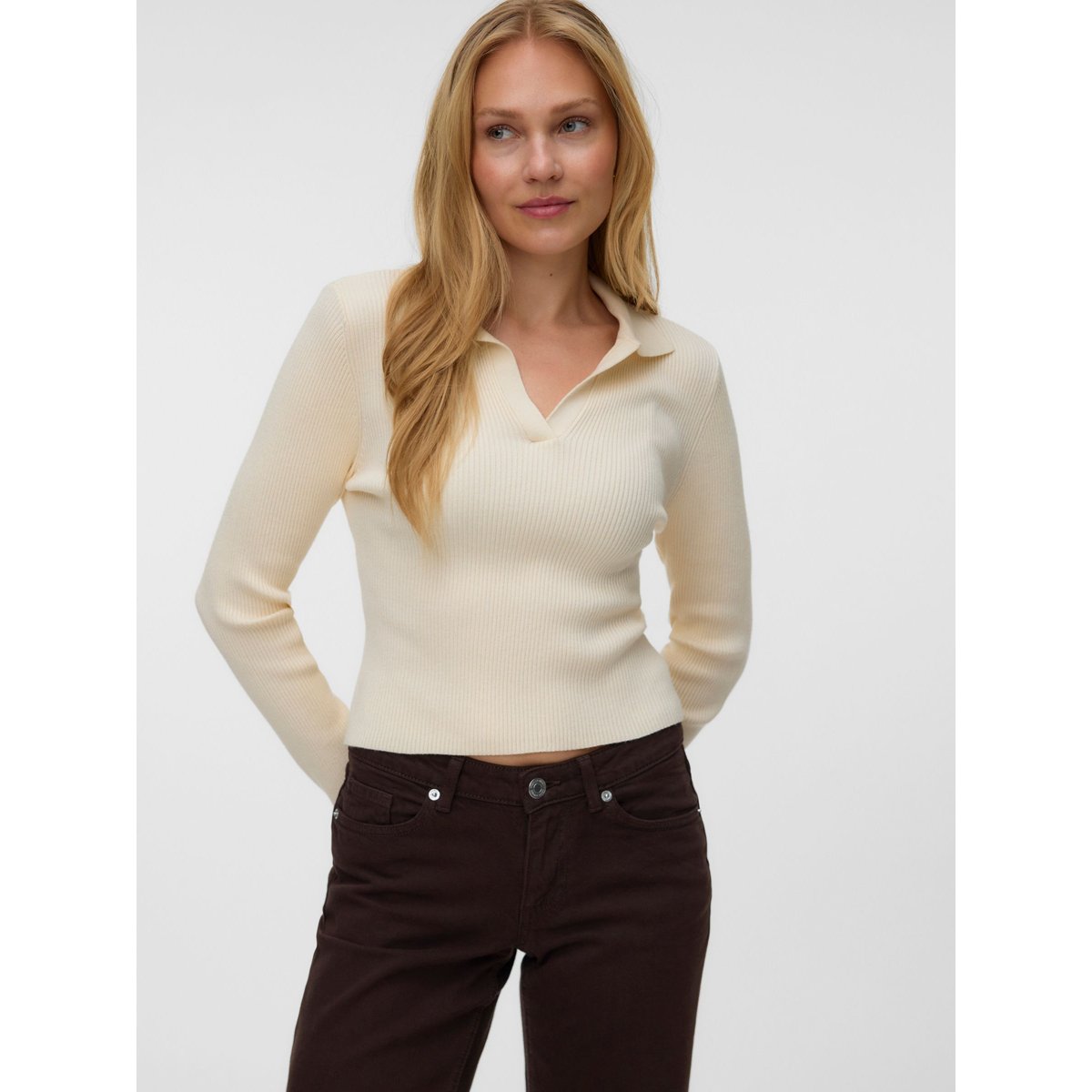 Pull En Maille birch, VERO MODA